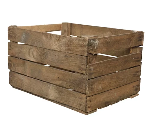 Caisse en bois naturel