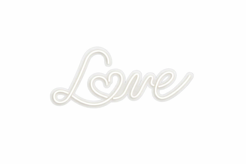 Néon LED « Love » blanc chaud