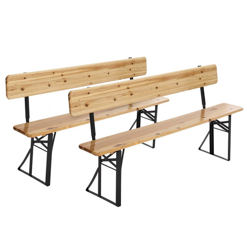 Banc en bois avec dossier