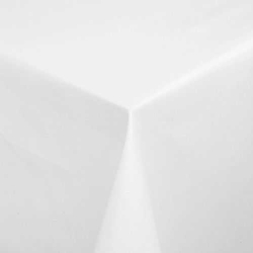 Nappe carrée blanche 100 % coton